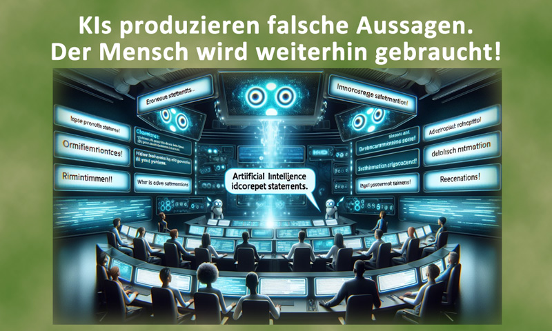 KIs produzieren falsche Aussagen. Der Mensch wird weiterhin gebraucht!