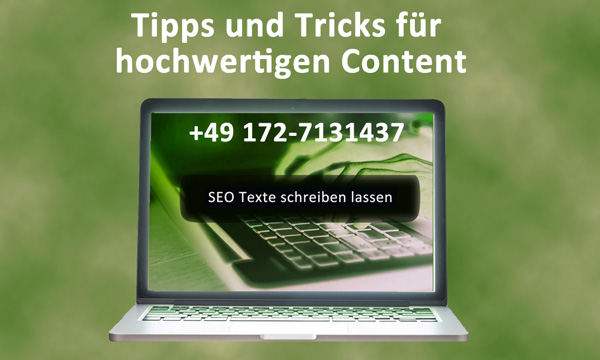 SEO Texte schreiben: Tipps und Tricks für hochwertigen Content!