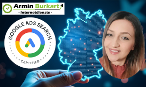Google Ads Search zertifizierte Spezialistin in Kooperatung mit Internetdienste Burkart