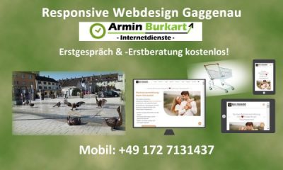 Webdesign Gaggenau - Responsive Homepage oder Onlineshop von Internetdienste Armin Burkart