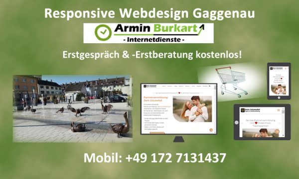 Webdesign Gaggenau - Responsive Homepage oder Onlineshop von Internetdienste Armin Burkart