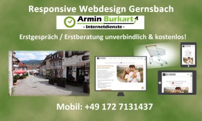 Responsive Webdesign Gernsbach für Ihre Firma und Ihren Onlineshop