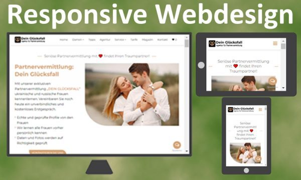 Responsive Webdesign für Ihre Webseite oder Onlineshop (E-Commerce)