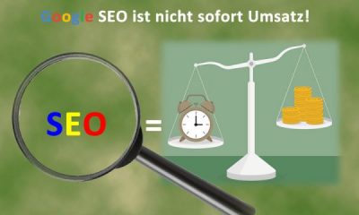SEO braucht Zeit! Erst danach kann der Umsatz folgen.