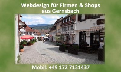 Webdesign Gernsbach für ihre Firma oder ihren Onlineshops